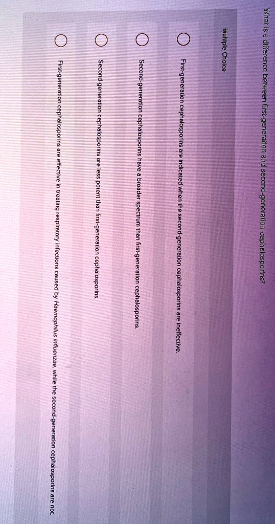 Comparison of 2nd Generation Cephalosporins to Other Generations: Clinical Relevance Explored
